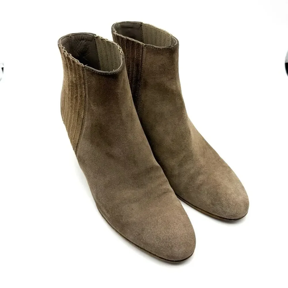 Vince Haider Ankle Bootie Flint Suede 8